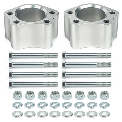 Silver 2 Inch UCA Ball Joint Spacers Leveling Kit For Chevrolet Silverado GMC