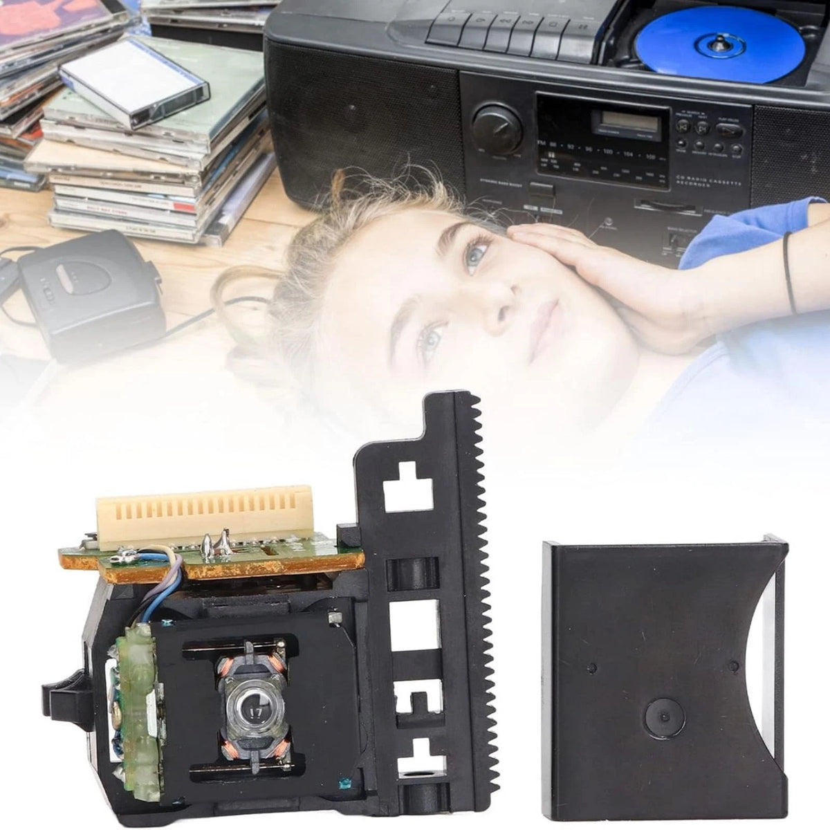 16 Pin 650nm Wavelength Lens Optical Pickup Laser Lens For Sanyo CD VCD