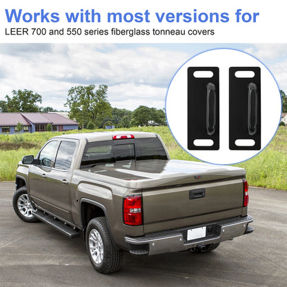 For LEER Tonneau cover 700 and 550 series pair of black C striker plates # 80351