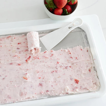Rolled Ice Cream Maker - Extra Large 14" x 10" - Large, White