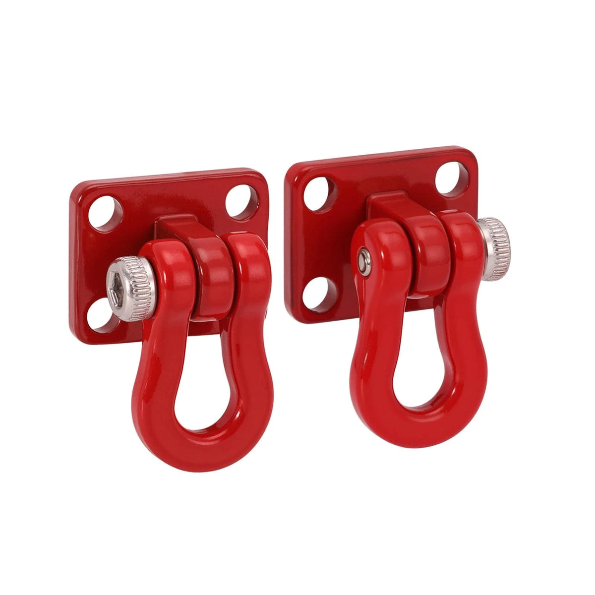 INJORA Metal Tow Hook for SCX24 TRX4M 1/24 1/18 RC Crawlers, 1/24, 1/18, Red
