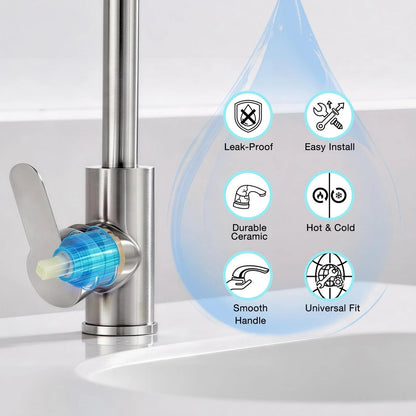 Diameter 35mm Ceramic Faucet Cartridge Replacement for Single Handle Blue