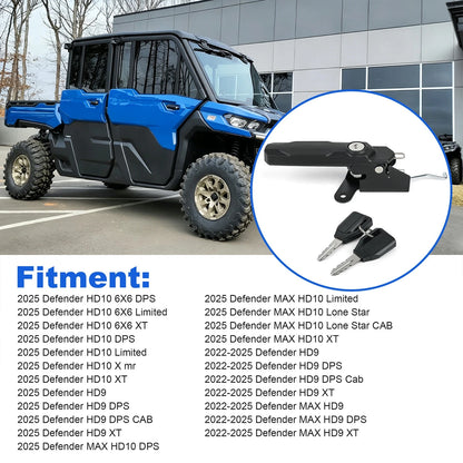 Front Left Deluxe Door Lock For Can-Am Defender 2025-Up LH