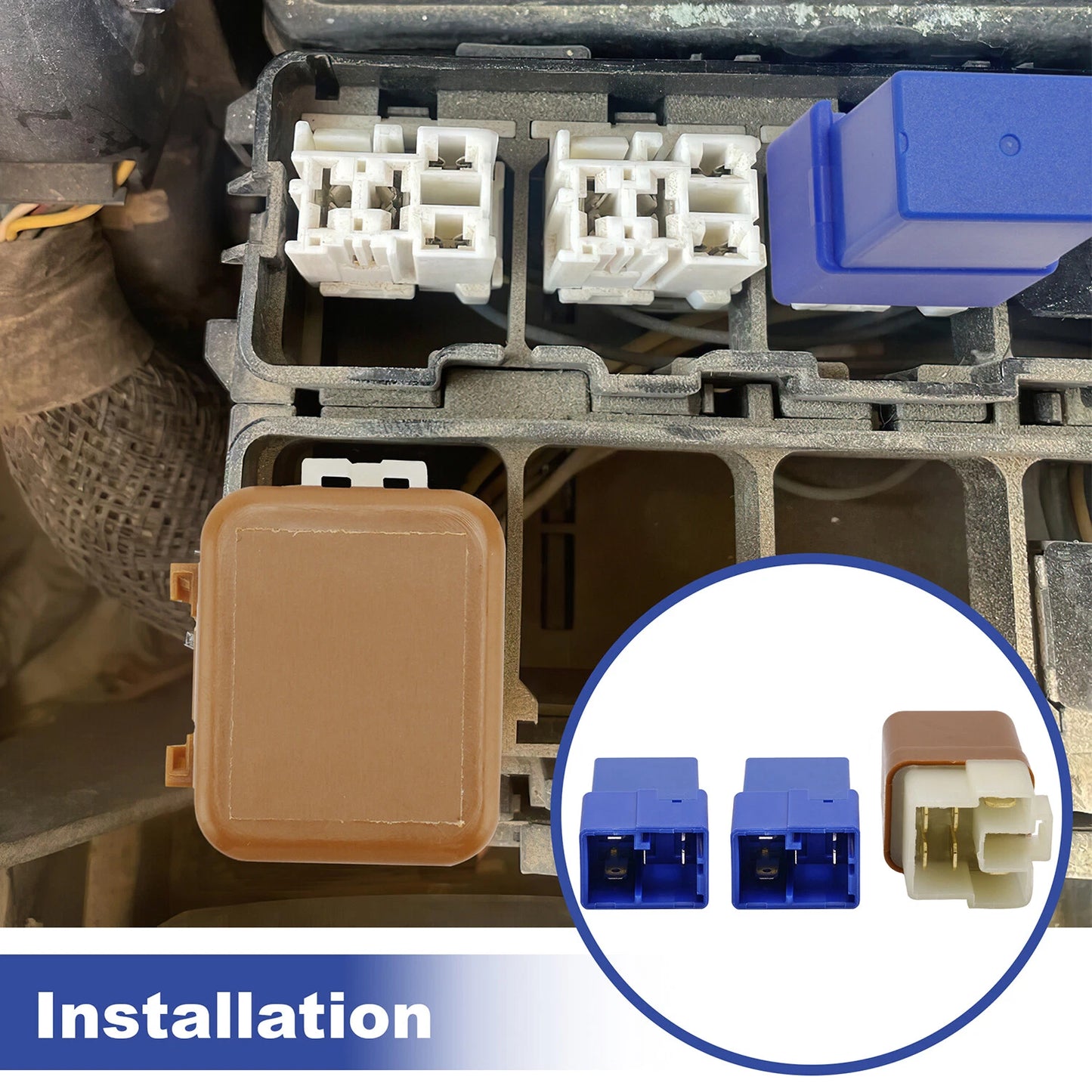 Trailer Hitch Tow Relay Kit For Nissan Armada 2005-2024 Titan 2004-2024