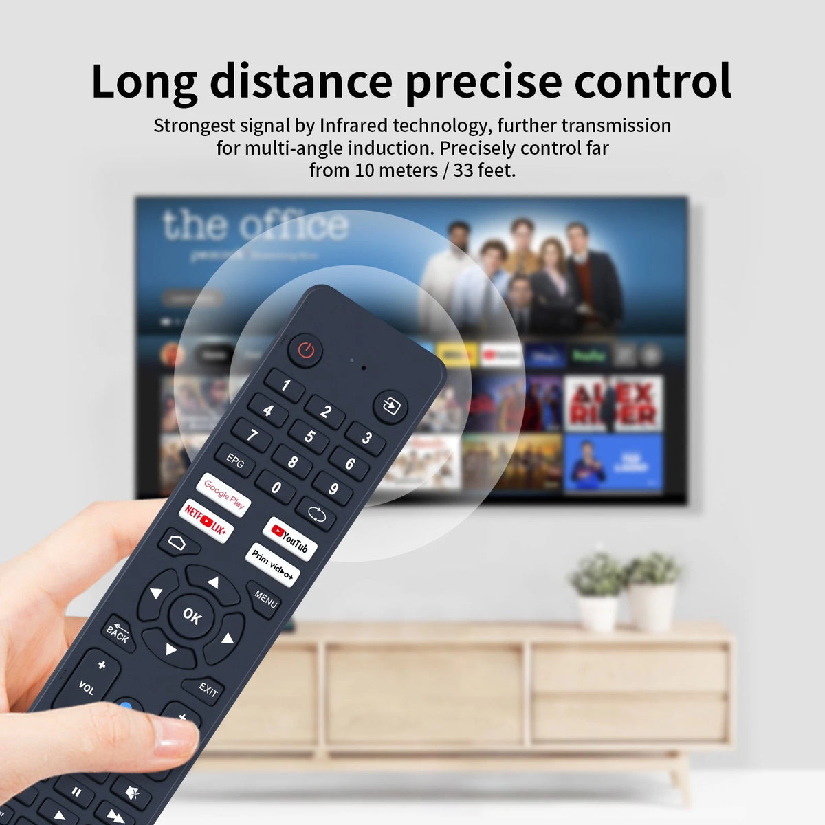 BT-VoiceRC-20-1 Voice Remote Control For Sharp Smart TV