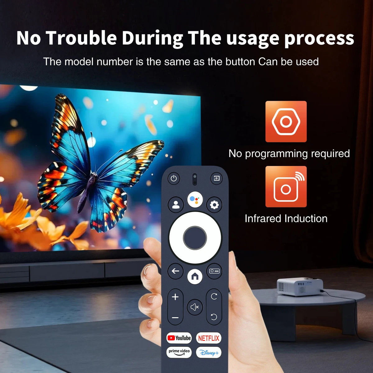 Voice Remote Control For Wanbo X5 Pro Smart Projector