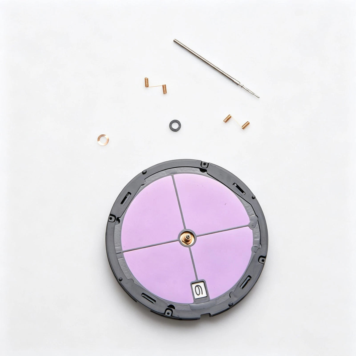 3-Hands Watch Movement Black Date Indicator At 3 Solar Movement For VS42A