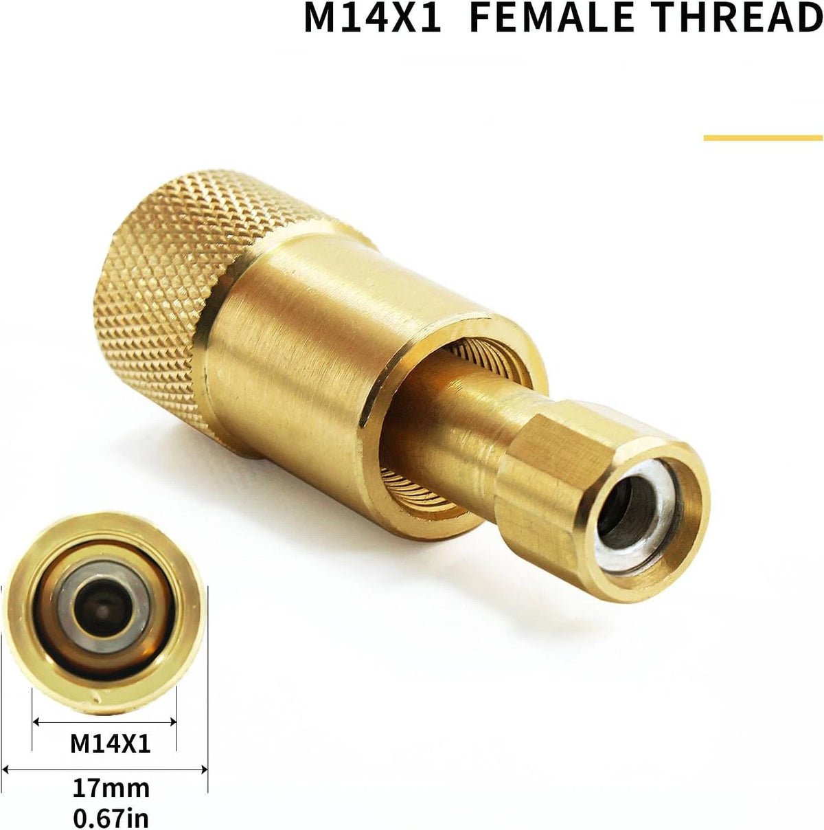 MENSI 1/4" Propane Adapter Quick Disconnect Fitting Compatible for Brass