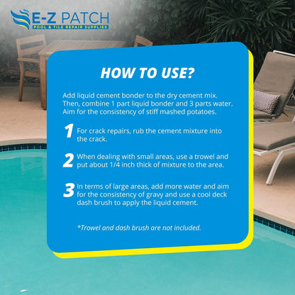 E-Z Patch 2 Pool Repair Kit for Decks & Patios - DIY White, White