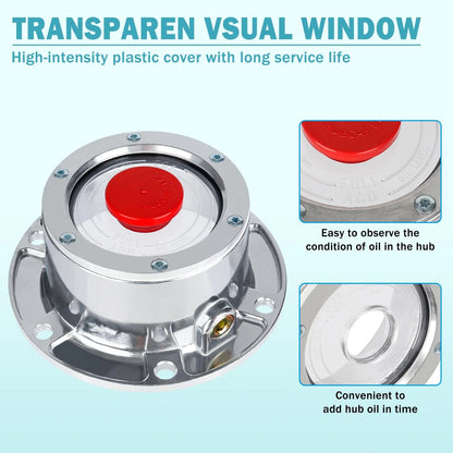 CheeMuii 343-4009 Trailer Hub Cap 4 PCS 4PCS-3434009, 4 HUBCAPS