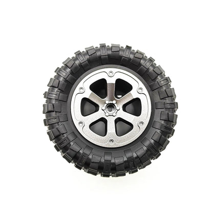 4x 73.8*32.4mm Rubber Wheel Tire Rim For WPL B16 B36 B-14 C14 1/16 RC Car Truck
