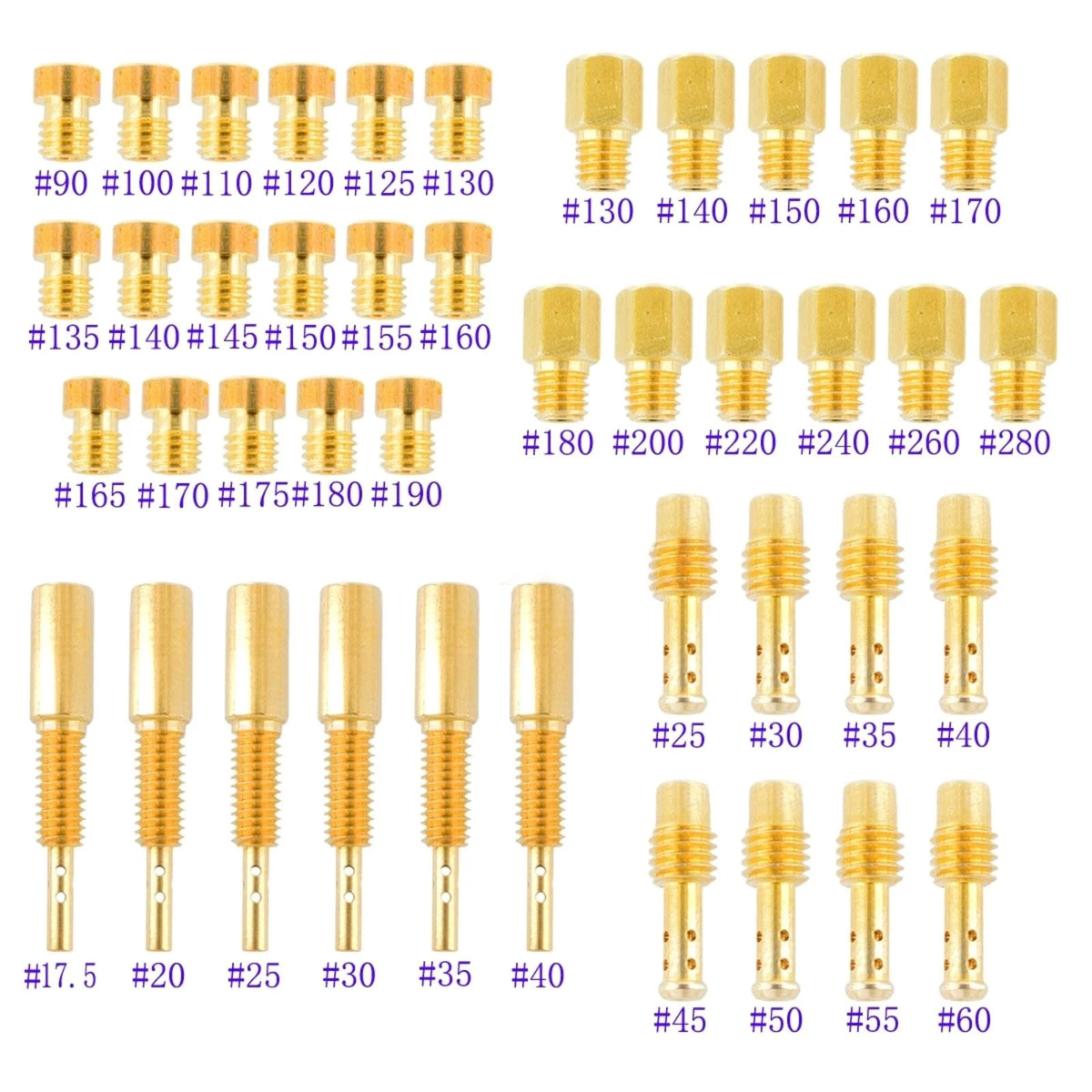 42pc Jet Kit Main Pilot for Mikuni VM Carburetor VM30 VM32 VM34 VM36 VM38 TM