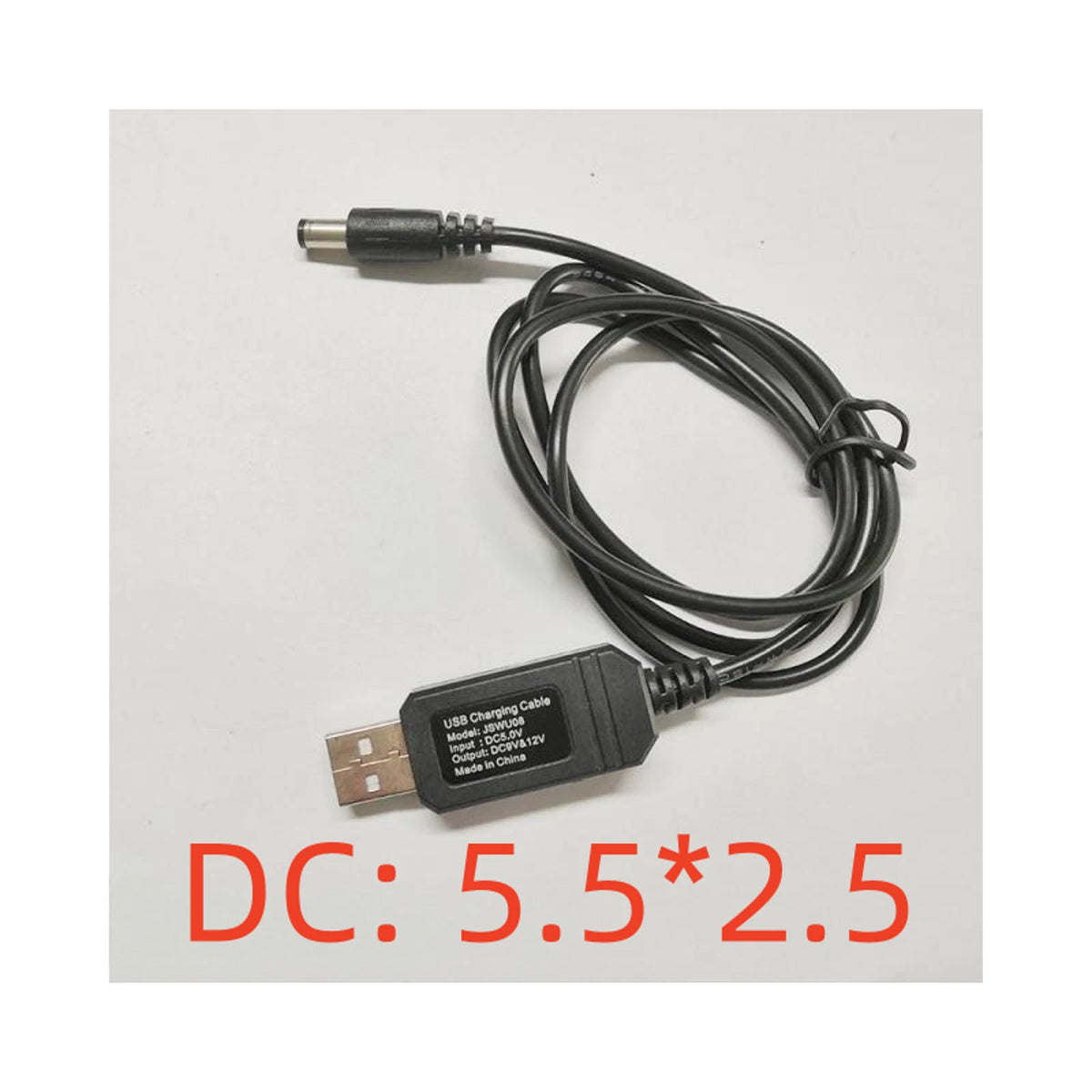 1Pc DC5V to DC9V 12V Step-up USB Converter Cable USB Power Boost Line 5.5*2.5