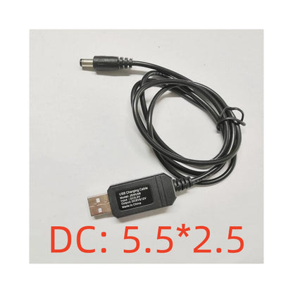 1Pc DC5V to DC9V 12V Step-up USB Converter Cable USB Power Boost Line 5.5*2.5