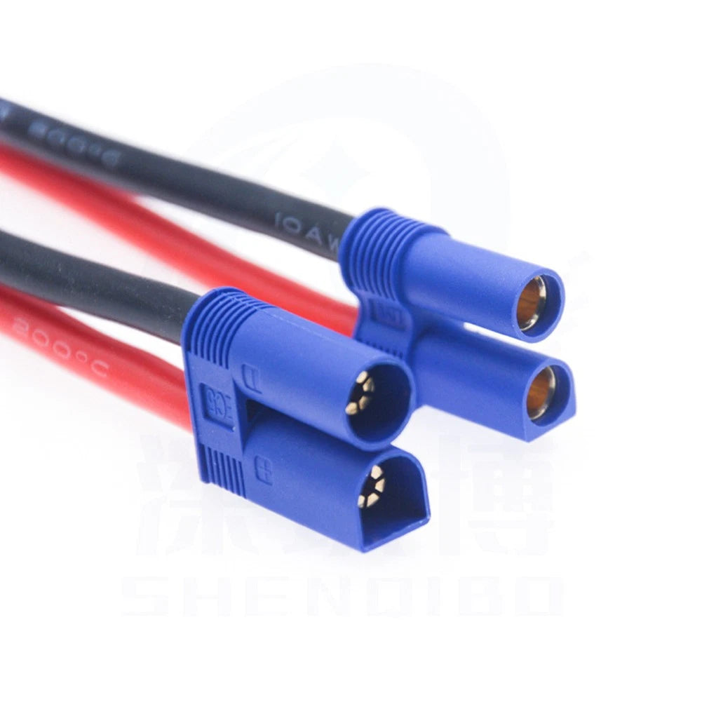 10 Sets EC5 Device Connector Plug for RC Car Plane Helicopter Battery Lipo Blue