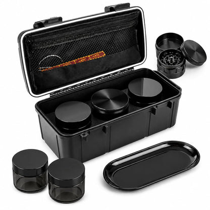 Anverion Smell Proof Bag, Odor & Odorless Grind Included, Black-02