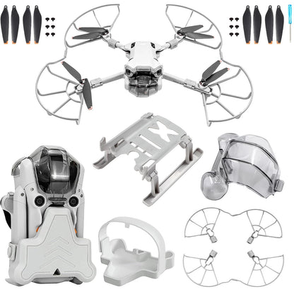 Craznick Mini 4 Pro Accessories Bundle: with Propellers Blades Guard Landing...