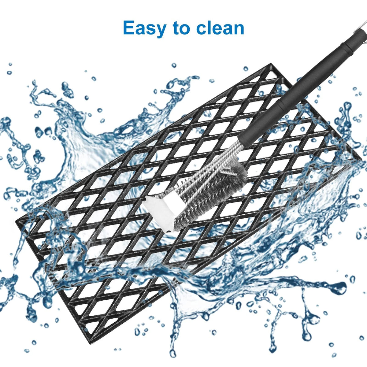 Uniflasy Cast Iron Cooking Grates for Dynaglo 4 Burner For DGH450CRP, Black