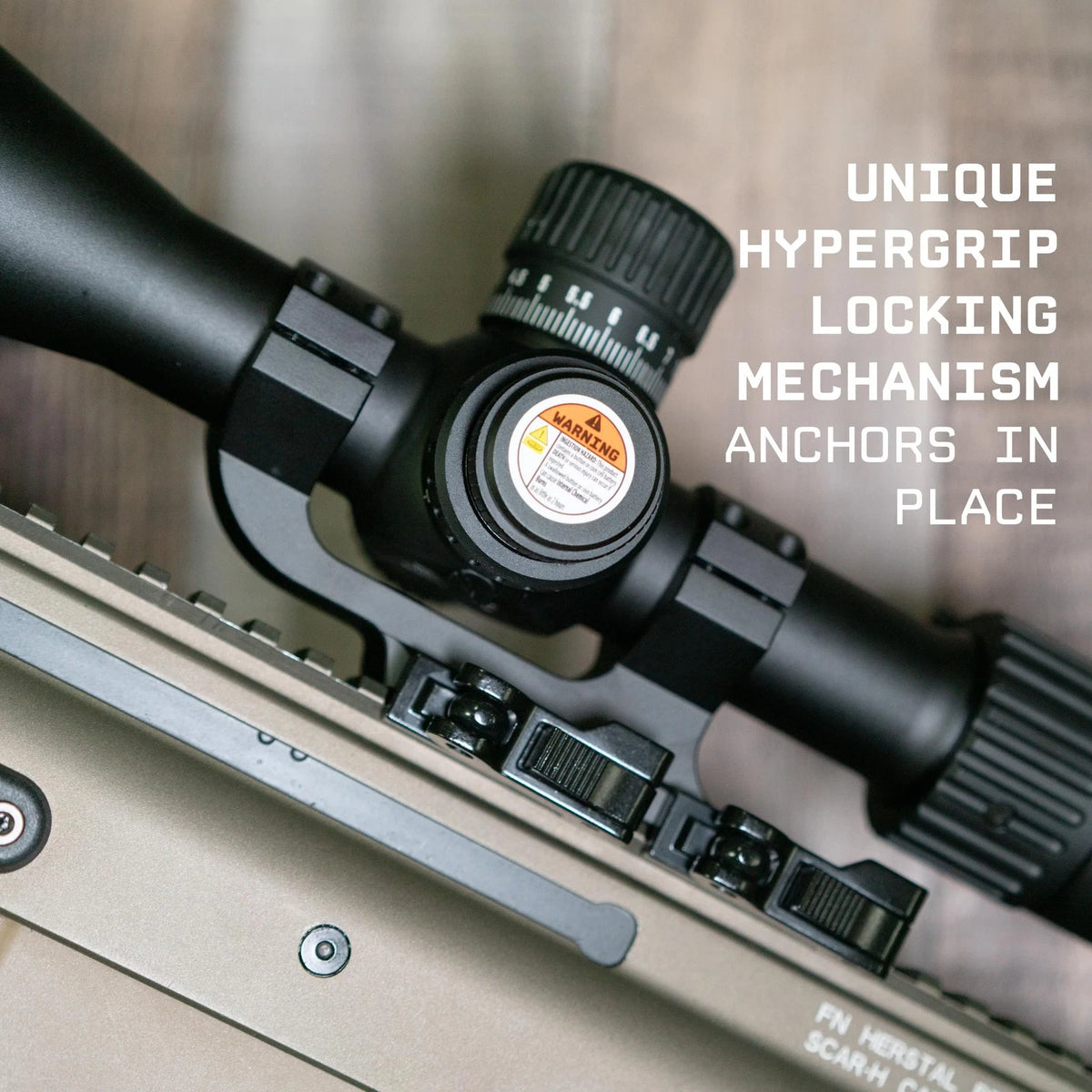 Monstrum Hypergrip Slim QD Scope Mount with Quick Detach | 30 mm Diameter
