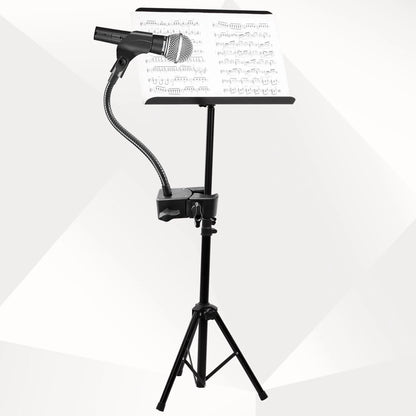 Gooseneck Microphone Stand, Flexible Mic Arm Desk 13 Inch, Black