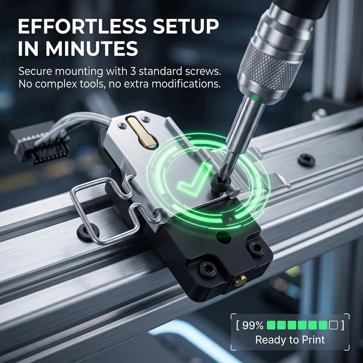 Kuars Gvni Hotend Heating Assembly Replacement Compatible with Bambu Lab A1...