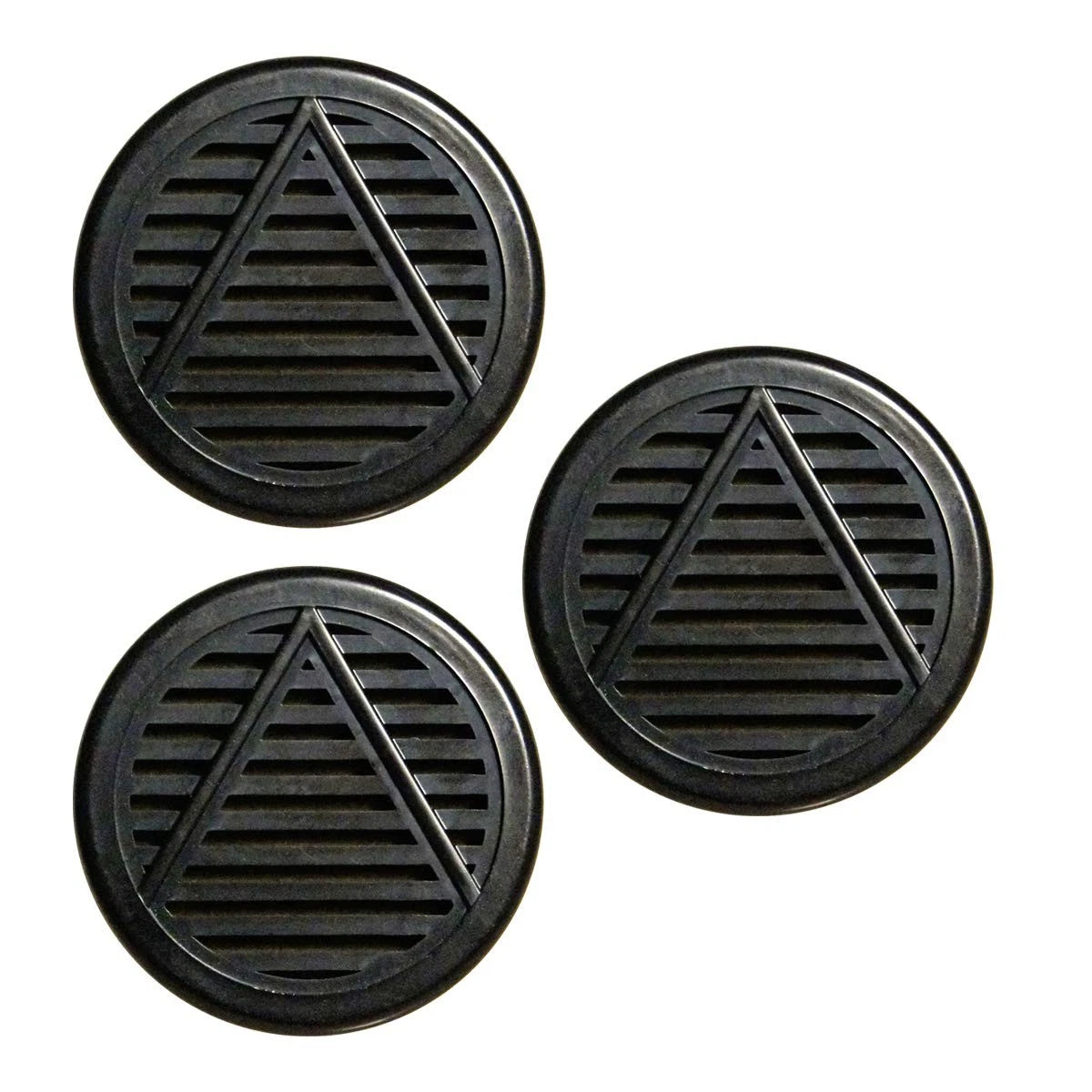 3 Pack Cuban Crafters Accessories Small Cigar Humidifier Round Black