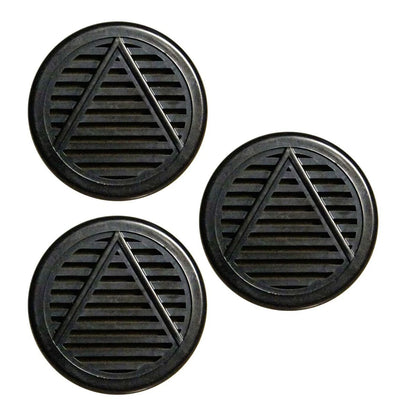 3 Pack Cuban Crafters Accessories Small Cigar Humidifier Round Black