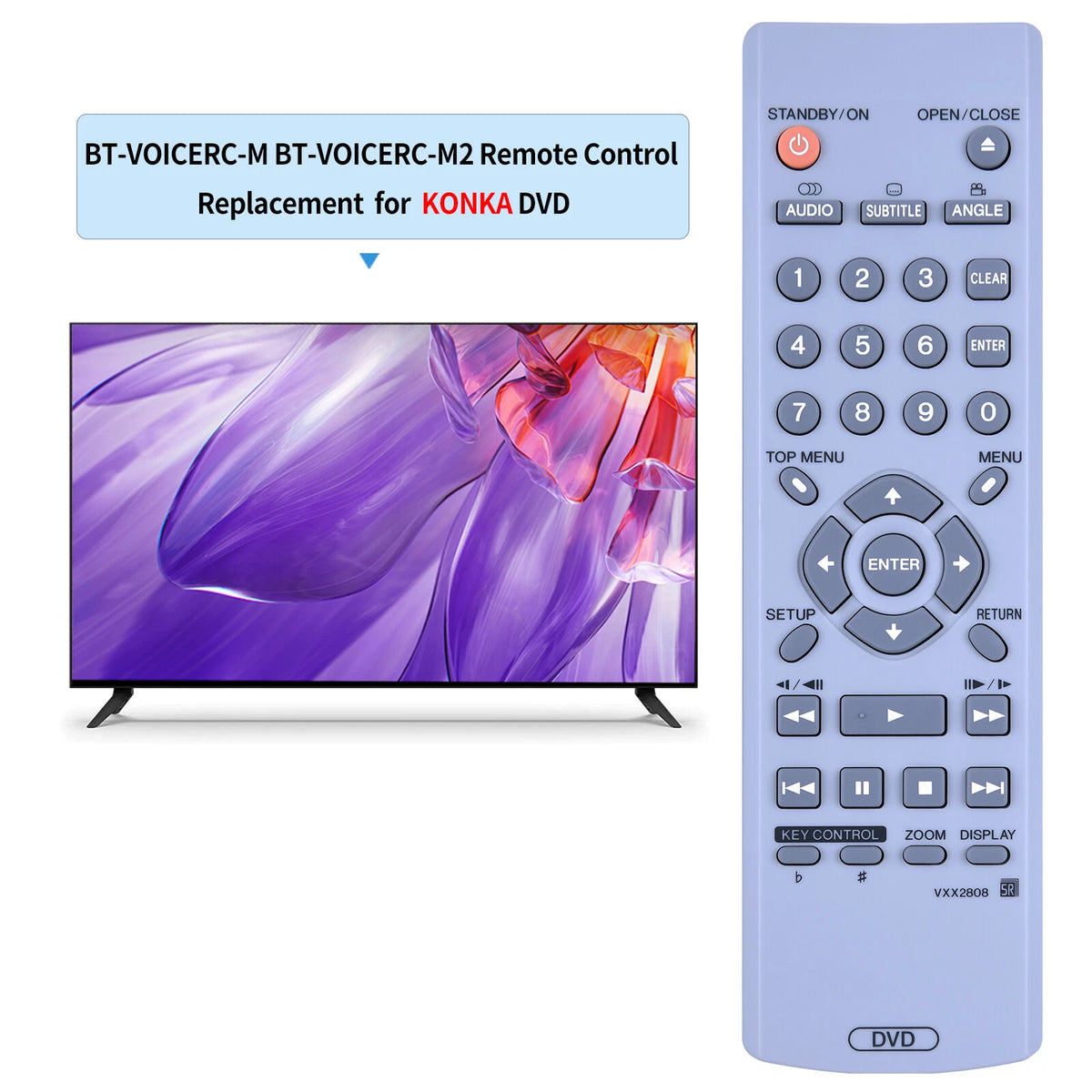 Remote Control For Pioneer DVD Player VXX2808 DV-353K DV-354 DV-656A VXX2806