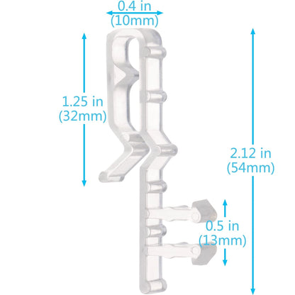 Valance Clips for Blinds 2 Inch Hidden Channel Window Blind 20, 2.1