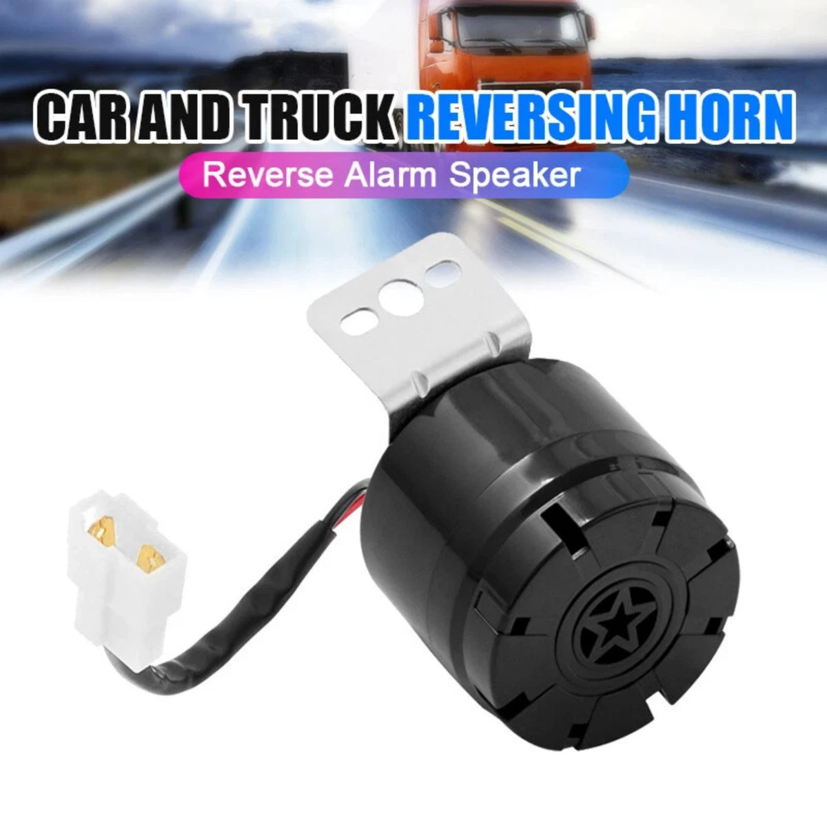 Car Truck Backup Beeper Horn 105dB 12-24V Reverse Alarm with Wire System Kit