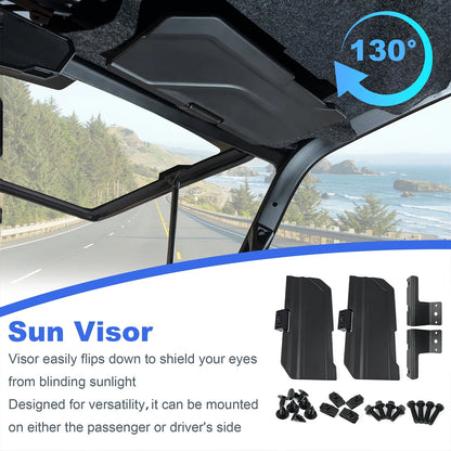 Set of Sun Visors 2890571 for 2024-2025 Polaris Ranger XD1500 & Ranger Crew