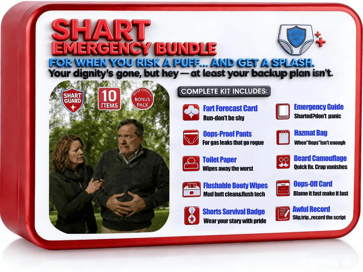Funny Sharting Survival Kit – Ultimate Poop Prank Gag Gift Set for Adults –...