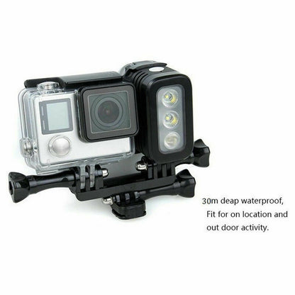 30M Waterproof Diving LED Surfing Light Lamp For GoPro Hero 10/8/9/7/6/5 Camera