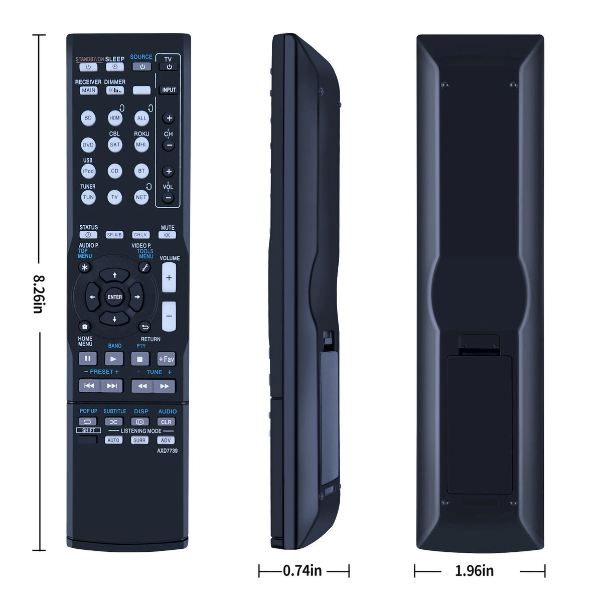 AXD7739 For Pioneer AV Receiver Remote Control VSX-95 VSX-1130-K VSX-830-K