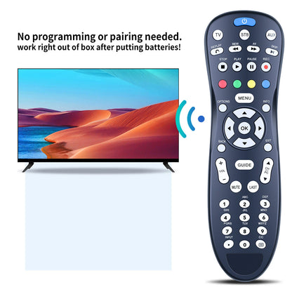 Universal Remote Control For Entone RC45P-T2 Set Top Box Black