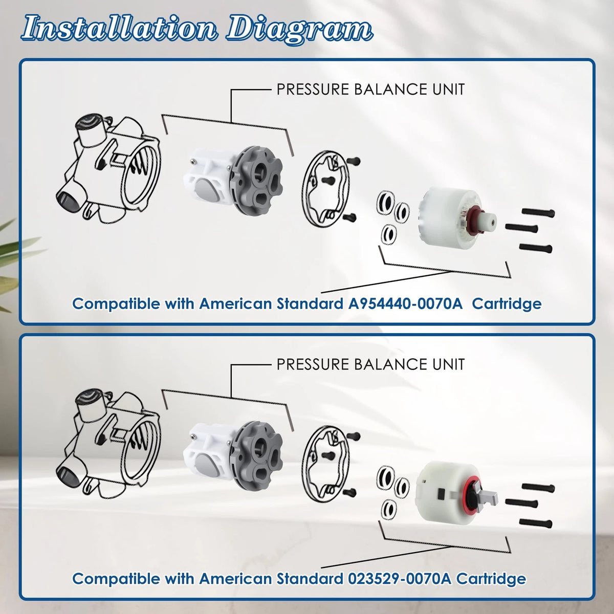 Dreyoo 1 Pack Pressure Balancing Unit Compatible with American as shown