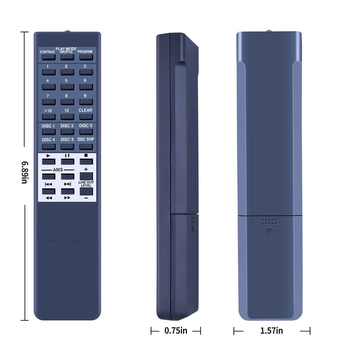RM-DC41 Remote Control For Sony CD Player CDP-CE215 CDP-CE315 CDP-201 CDP-205