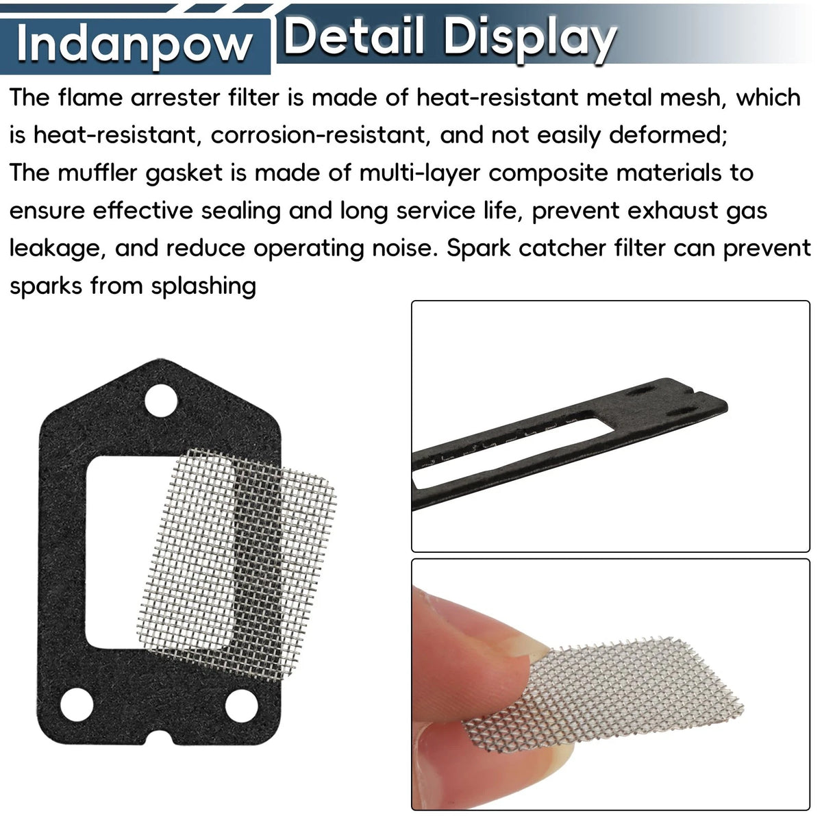SRM-225 Spark Screen and Gasket Compatible with Echo 14586240630 Muffler...