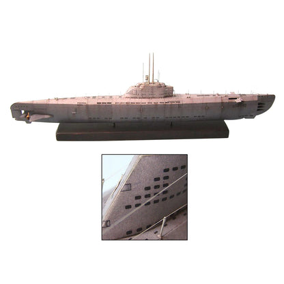 35cm 1:200 U-2536 U-boot Type XXI Submarine Paper Model Set DIY Model Kits