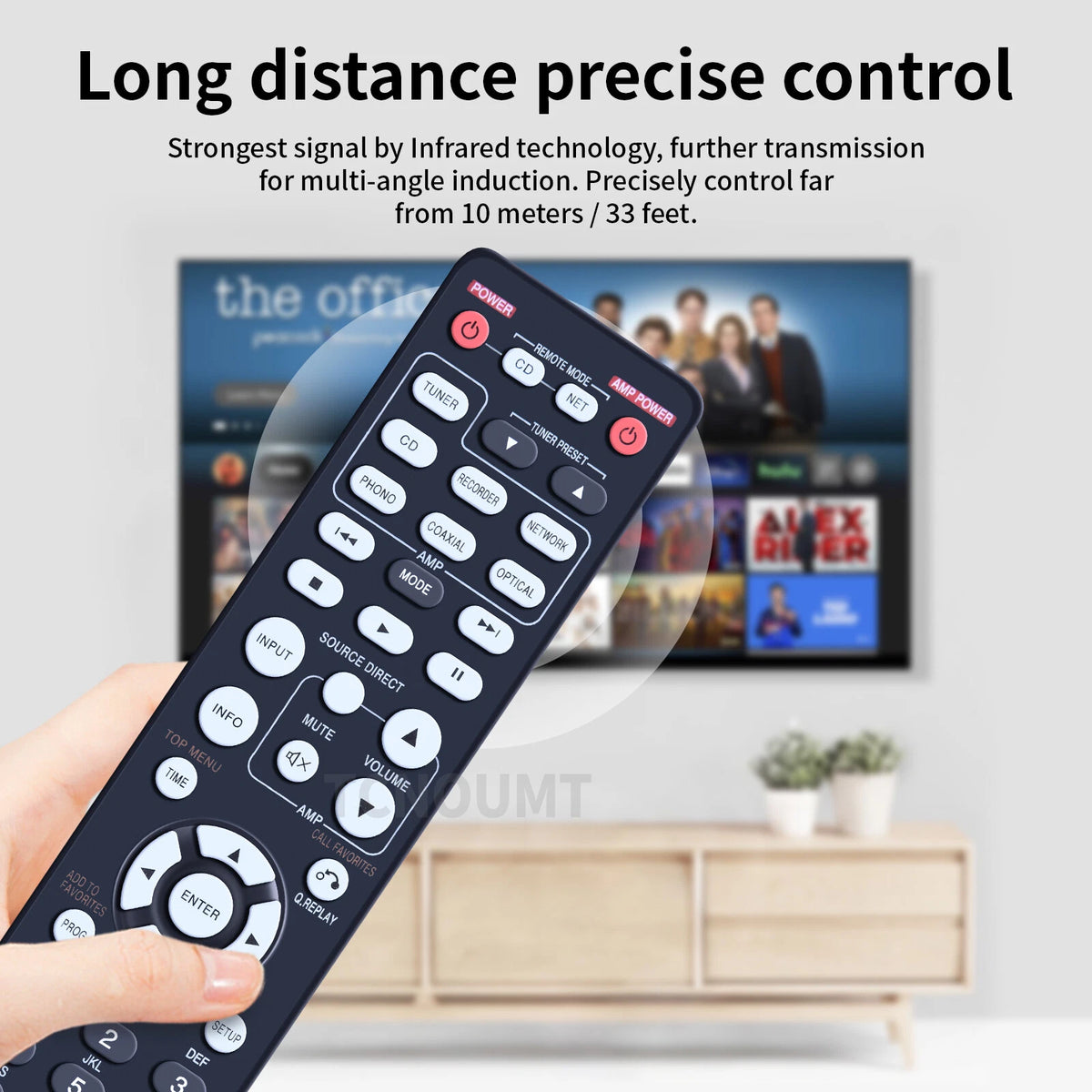 RC003PMCD Replacement Remote Control For Marantz Audio CD6006 PM6006