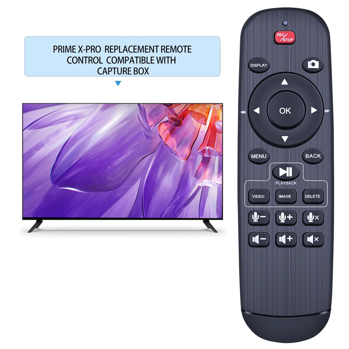 Remote Control For ClonerAlliance UHD Pro 4K Video Recorder CA-989UP