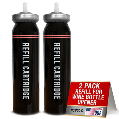 [2 Pack] Berkland Refill for CORK POPS® Wine Bottle Opener - 15 Grams, Black