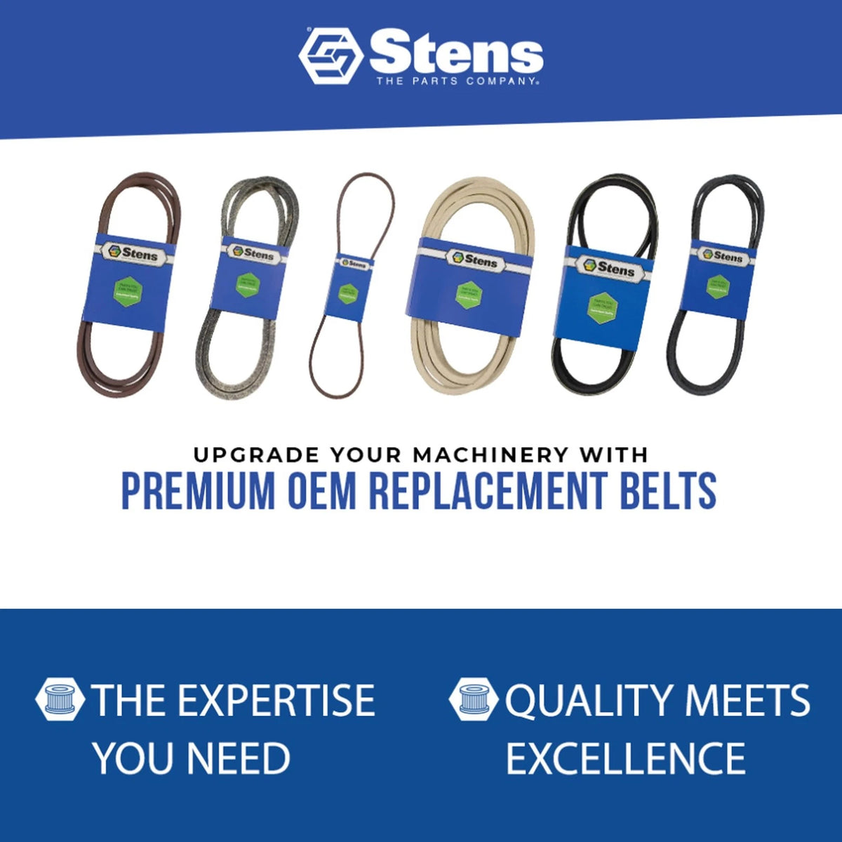 Stens 266-258 OEM Replacement Belt Compatible with/Replacement for Ariens...