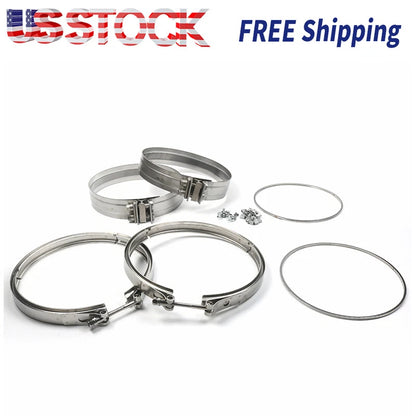 Filter Clamp & Gasket DETROIT DD13 DD15 A680950202 A6809950302 A6804910480