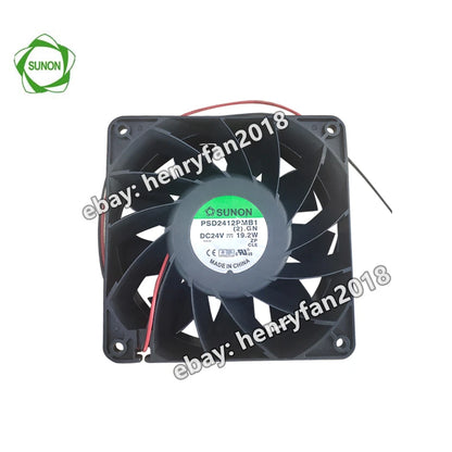 SUNON PSD2412PMB1 DC 24V 19.2W 120x120x38MM 2-Wires Inverter Cooling Fan