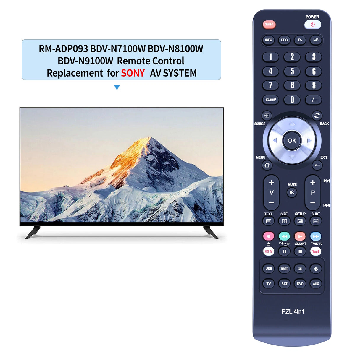 Replacement Remote Control For Xtrend ET9000 ET9100 ET9200