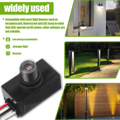 Dusk to Dawn Sensor for Outdoor Lighting 120-277V Photoelectric Switch...