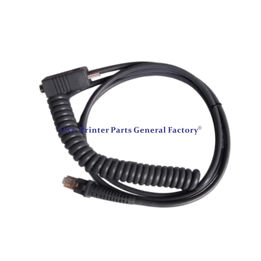 9FT Coiled RS-232 Serial Cable For Datalogic D100 QD2130 GD4130 Mobile Computers