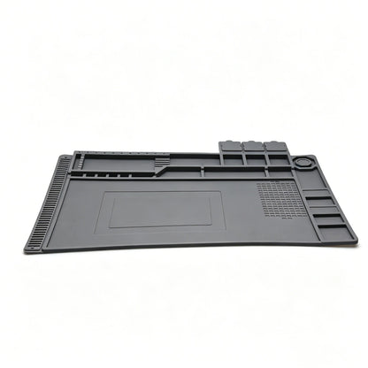 932°F Silicone Soldering Mat Flexible Magnetic Parts Tray for Watch Camera Fix
