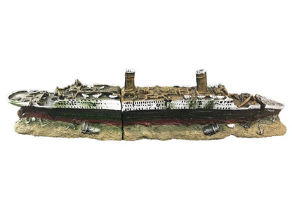 SLOCME Aquarium Titanic Shipwreck Decorations - 15x2x3.5 inch, Multicolor